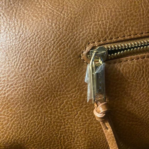 ❌❌ SOLD ❌❌ Joe's Jeans Faux Leather Rust Brown Crossbody Messenger Bag Purse - Picture 8 of 16